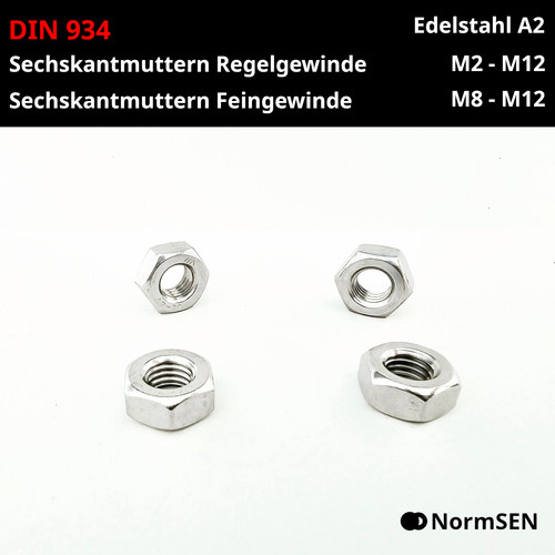 Sechskantmutter din 934 - din,
